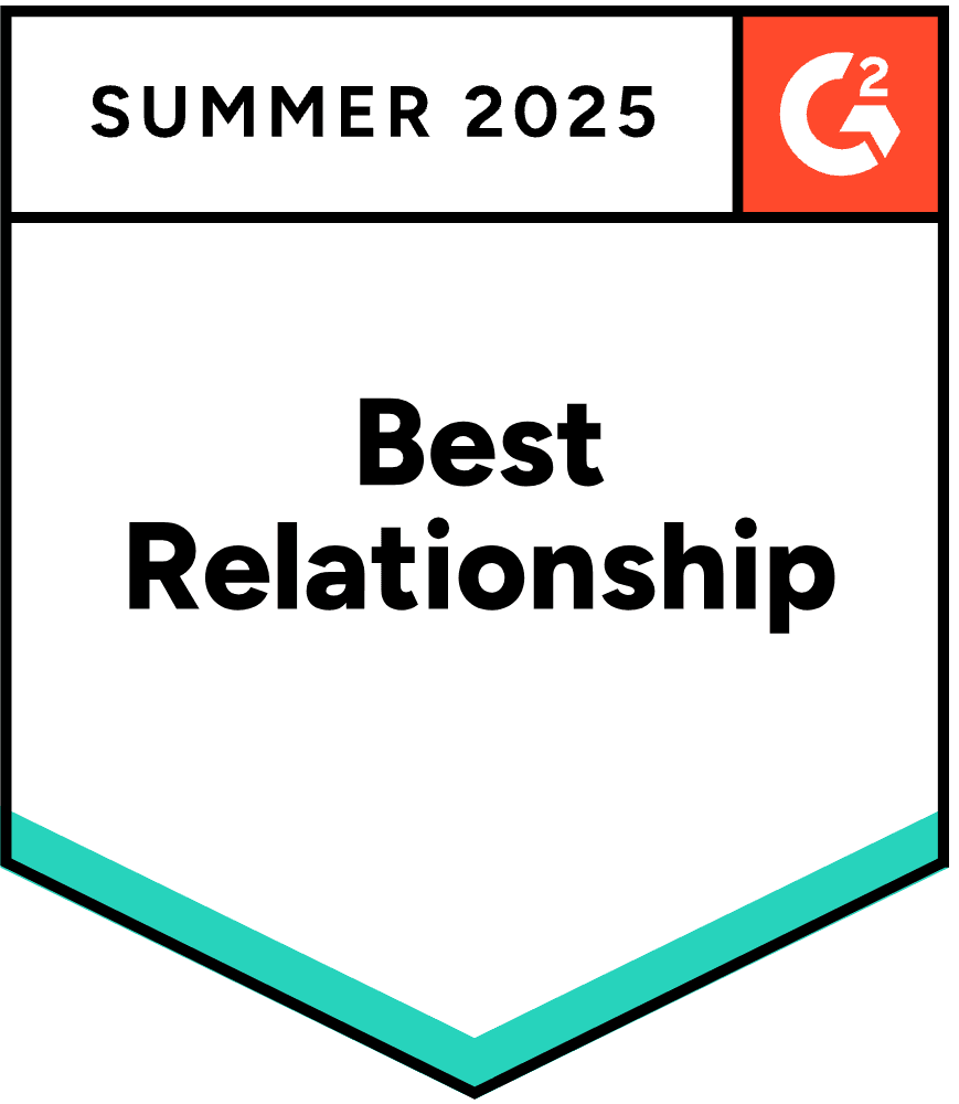 G2 Best Relationship Award - Customer Satisfaction G2 Best Relationship Award - Verito Cloud Hosting Customer Satisfaction