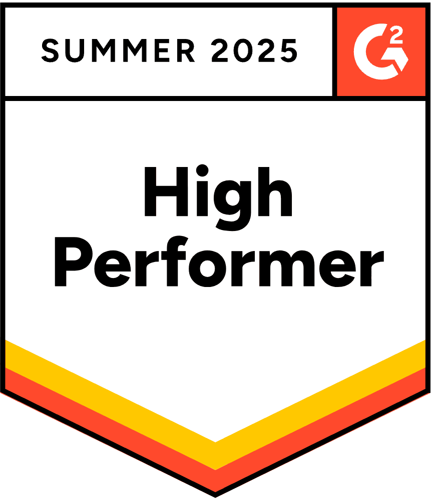 G2 High Performer Award - Excellence in Performance G2 High Performer Award - Verito Cloud Hosting Excellence in Performance