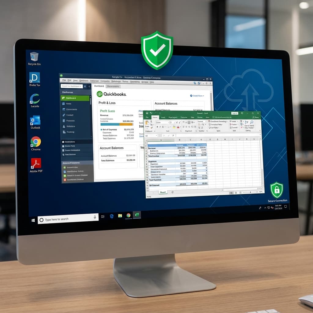 Cloud accounting software dashboard