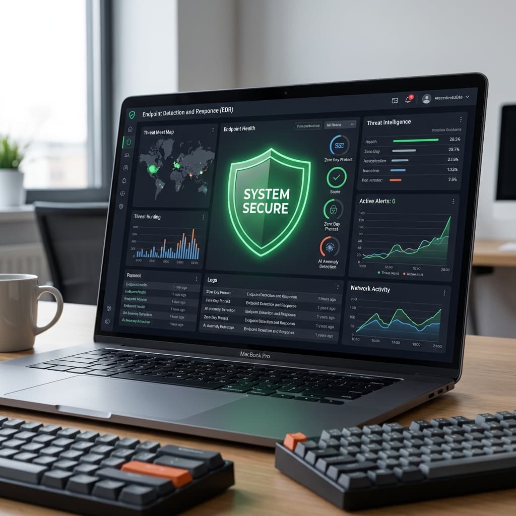 EDR endpoint protection dashboard