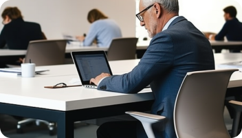 Person typing on laptop