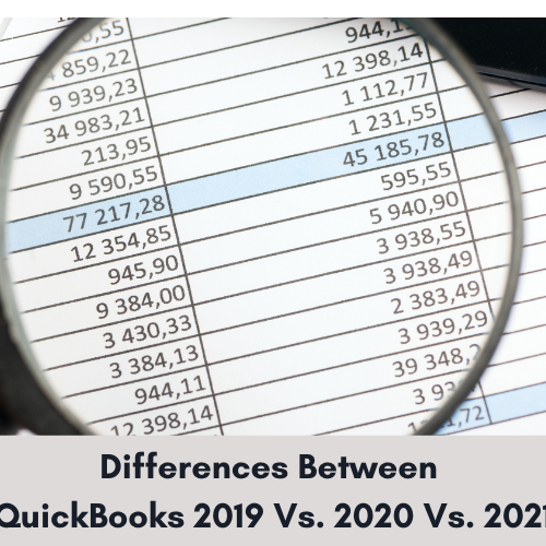 quickbooks 2020 vs 2021