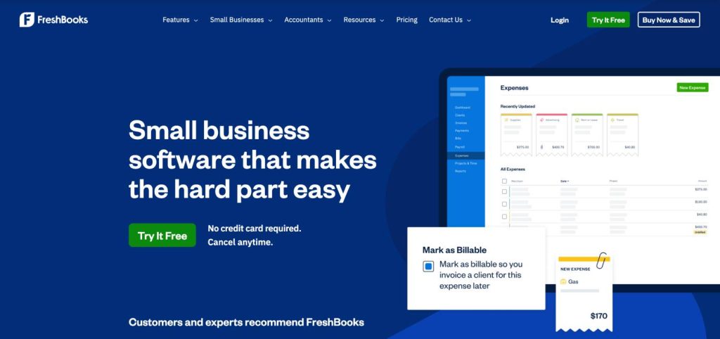 FreshBooks - Comparative Analysis of Top Accounting Software for US Companies