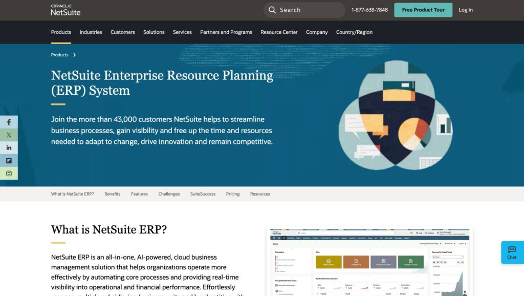 NetSuite ERP - Comparative Analysis of Top Accounting Software for US Companies