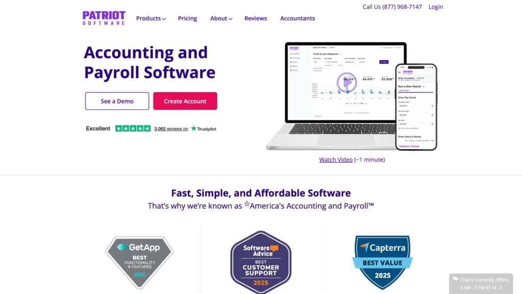 Patriot Accounting - Comparative Analysis of Top Accounting Software for US Companies