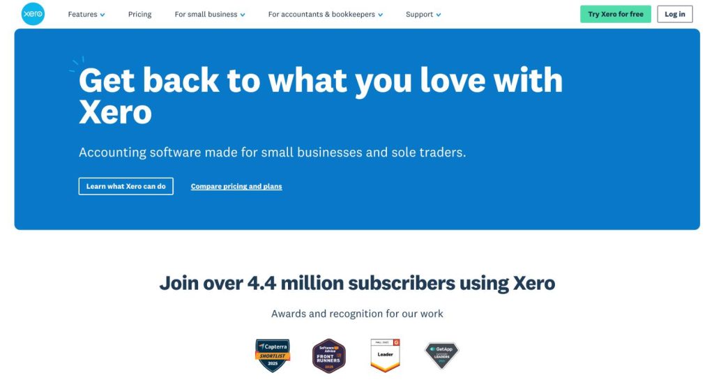 Xero - Comparative Analysis of Top Accounting Software for US Companies