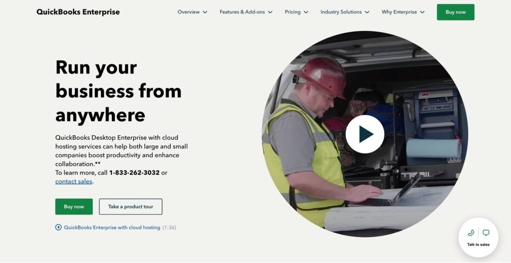 1. QuickBooks Desktop (Hosted in the Cloud)