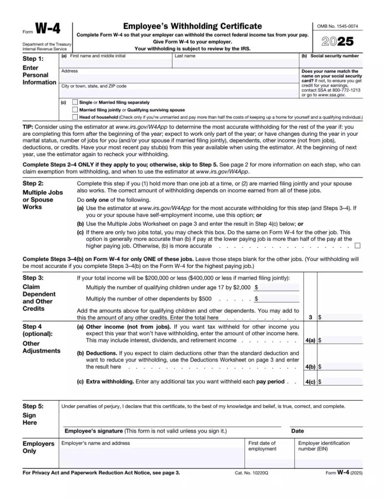 What Is IRS Form W-4_ (Employee’s Withholding Certificate)