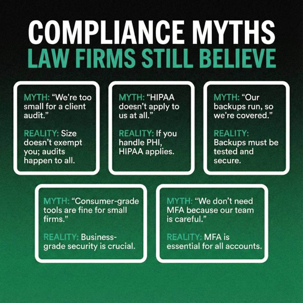 COMPLIANCE MYTHS LAW FIRMS STILL BELIEVE