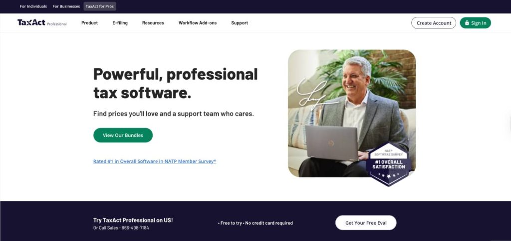 TaxAct Professional and Business: Lean, Familiar, and Hostable