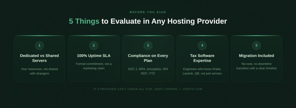 What to Look for in a Tax Software Hosting Provider