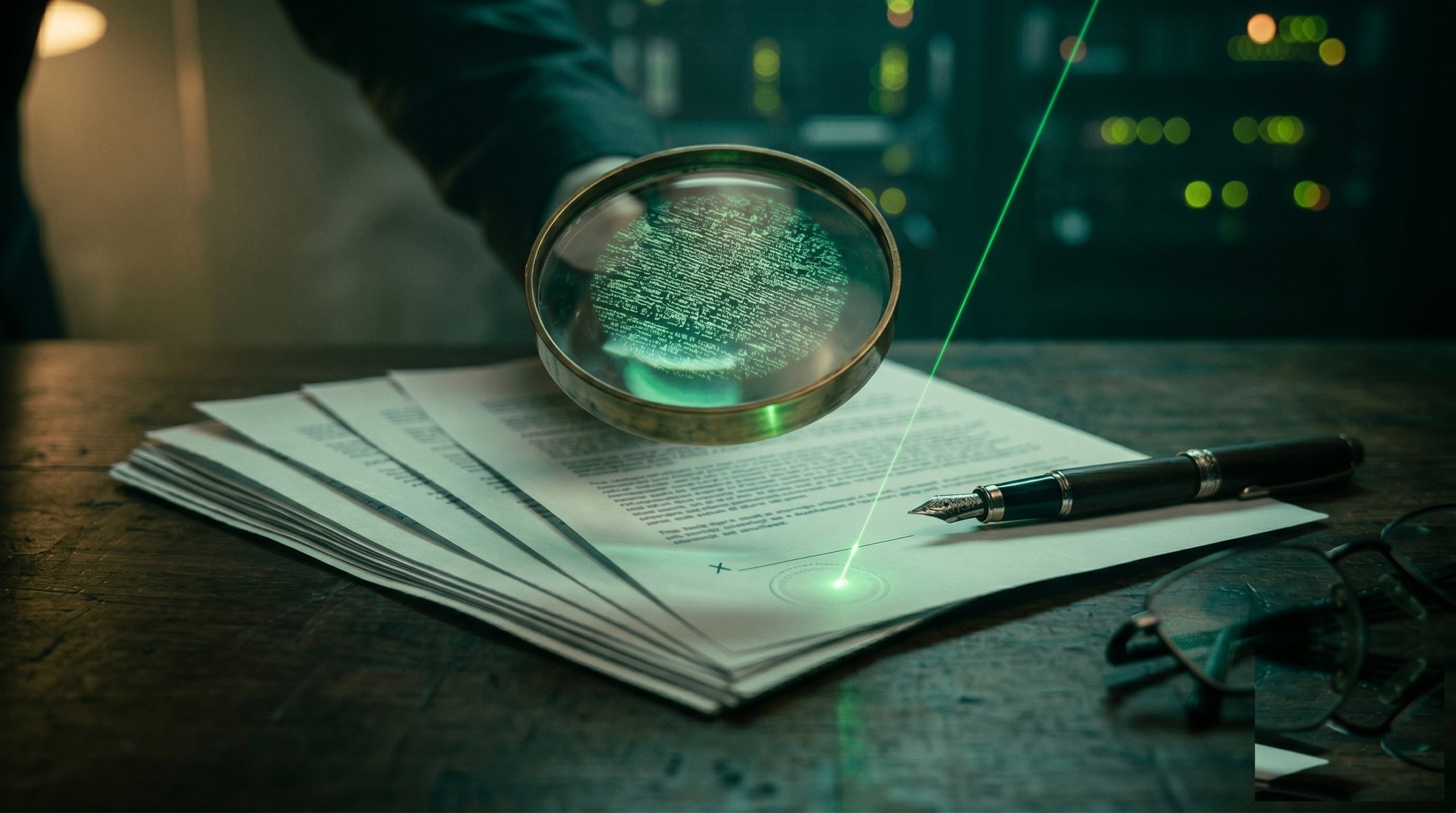 Reading hosting contract fine print cinematic visual | Verito