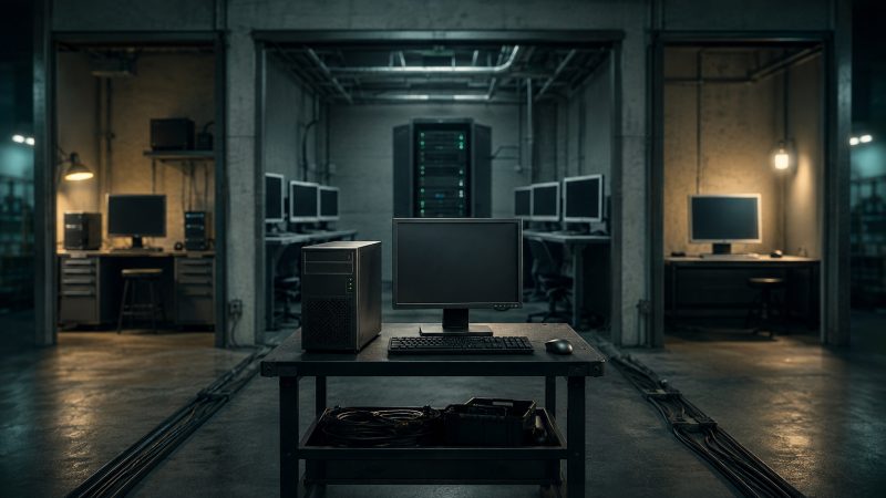 Accounting desktop facing three supported transition paths cinematic visual | Verito