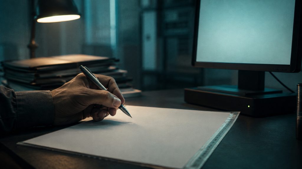 Human review of AI assisted tax work cinematic visual | Verito