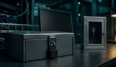 Encrypted client data with separately protected key cinematic visual | Verito
