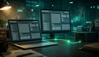 Mac and Windows tax software hosting cinematic visual | Verito