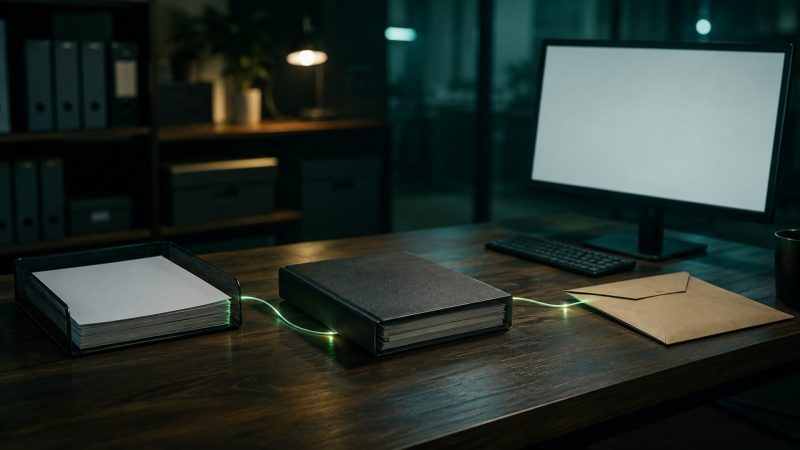 Connected tax workflow from intake through delivery cinematic visual | Verito