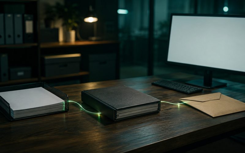 Connected tax workflow from intake through delivery cinematic visual | Verito